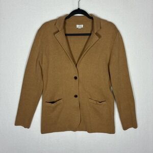 J..Crew tan sweater jacket. Size medium